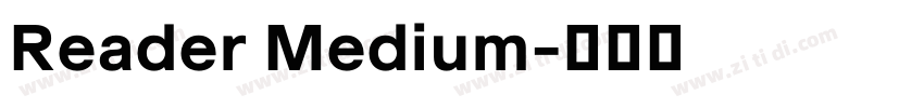 Reader Medium字体转换 Reader Medium字体转换
